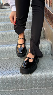 Туфлі Даяна чорний лак зі шкіряною підкладкою, 40 розмір W00094640 фото